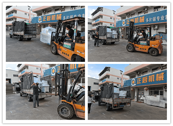 2020年 8月發(fā)往廣東省佛山市--ZQ80型方木多片鋸、自動磨齒機