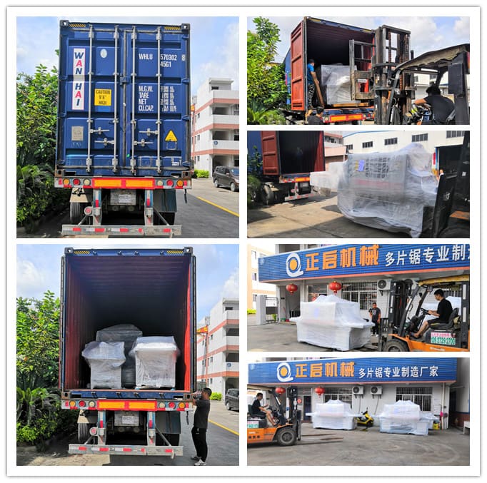 2019年6月發(fā)往印尼--ZQ400原木多片鋸、ZQ200型方木多片鋸、